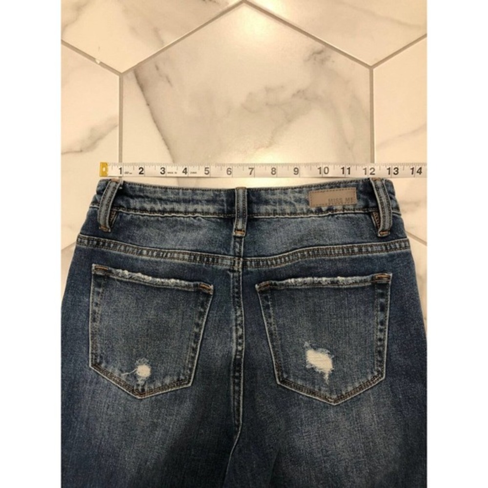 miss me jeans Size / 26 High-Rise Ankle Straight Medium Dark Denim - Picture 7 of 10
